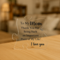 To My Mom - An Important Piece of My Life -  Printed Acrylic Puzzle Plaque