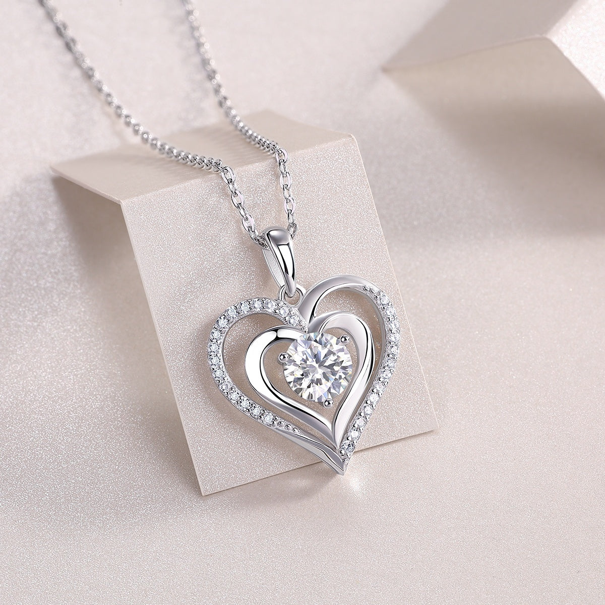 Apology Gift For Her - A Love That Shines - Moissanite Necklace