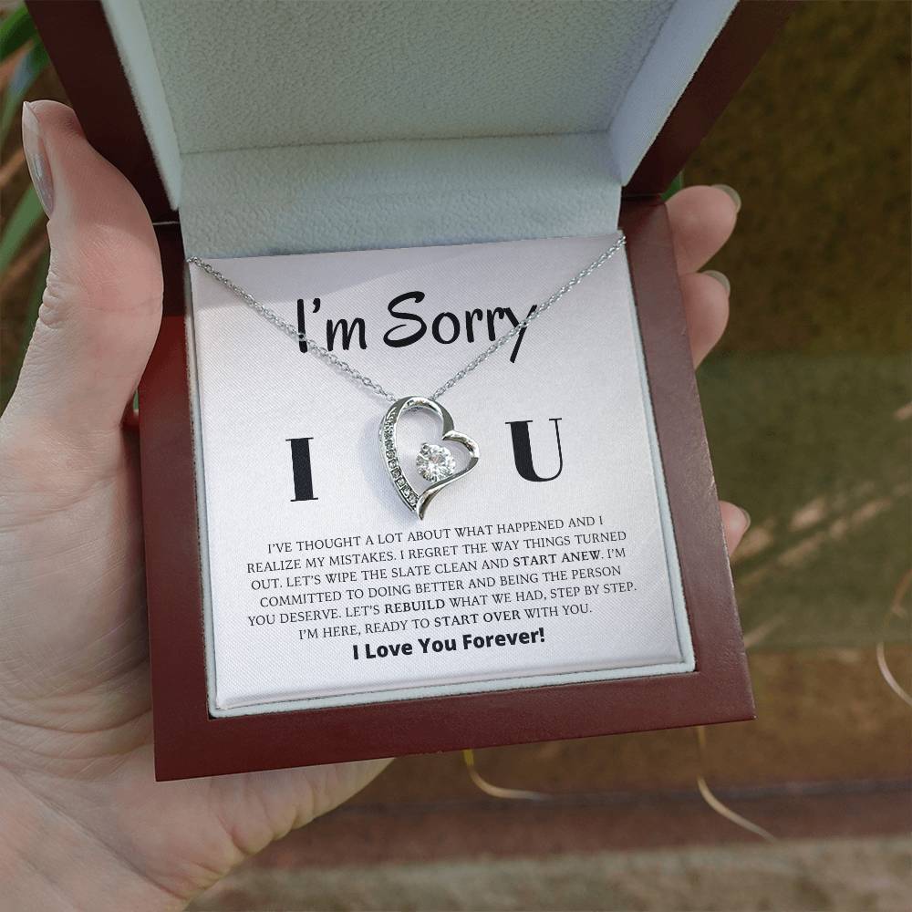 I'm Sorry - Let's Rebuild What We Had - Forever Love Necklace