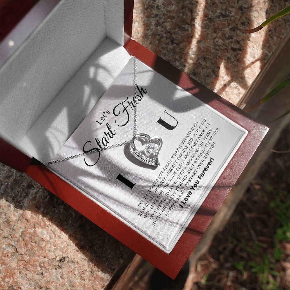 Let's Start Fresh - Apology Gift For Her - Forever Love Necklace