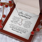 Regalo de disculpa para ella: me di cuenta de mis acciones y me arrepentí de ellas: collar de esperanza eterna
