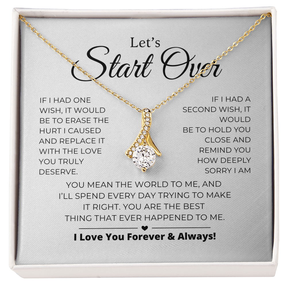 Let's Start Over - Apology Gift For Her - Alluring Beauty Necklace