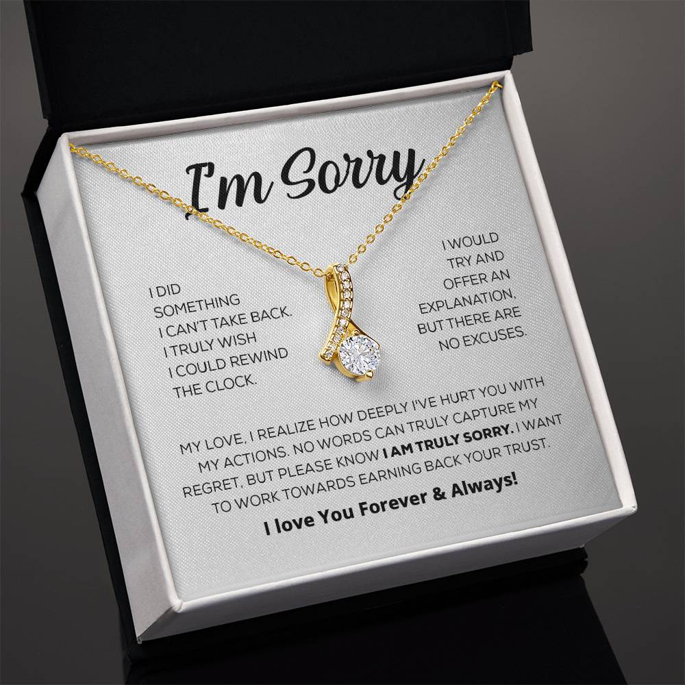Regalo de disculpa para ella: lo siento de verdad: collar de belleza seductora