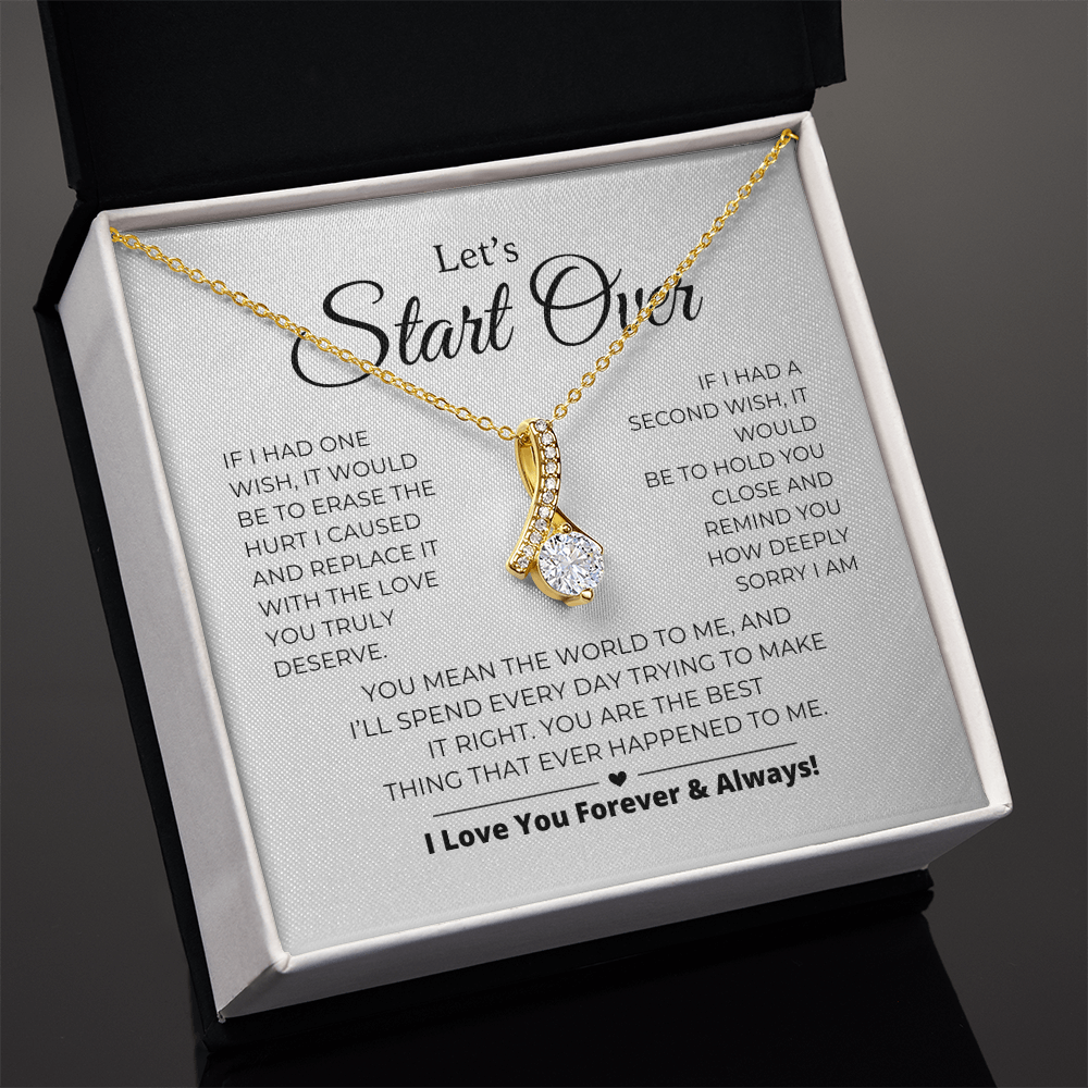 Let's Start Over - Apology Gift For Her - Alluring Beauty Necklace