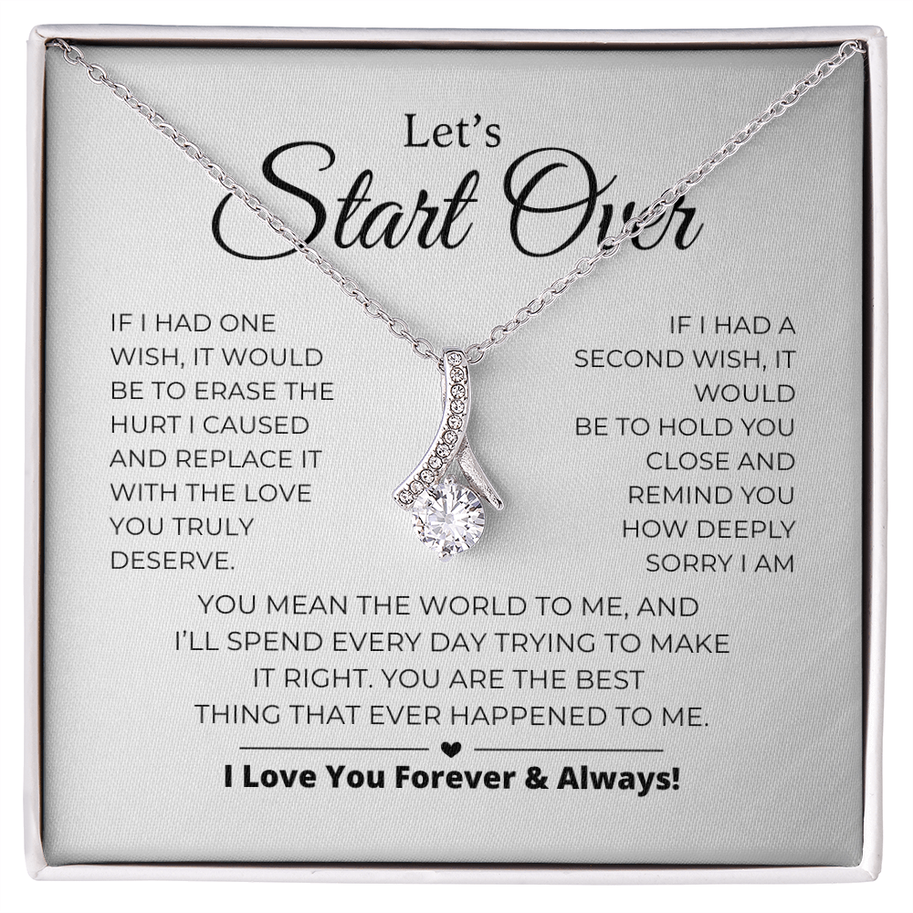 Let's Start Over - Apology Gift For Her - Alluring Beauty Necklace