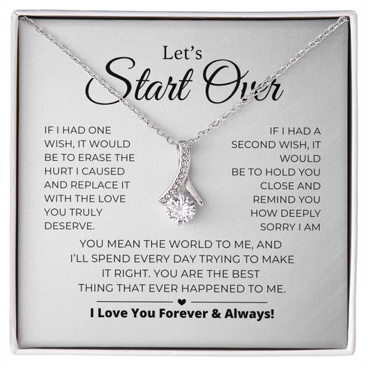Let's Start Over - Apology Gift For Her - Alluring Beauty Necklace