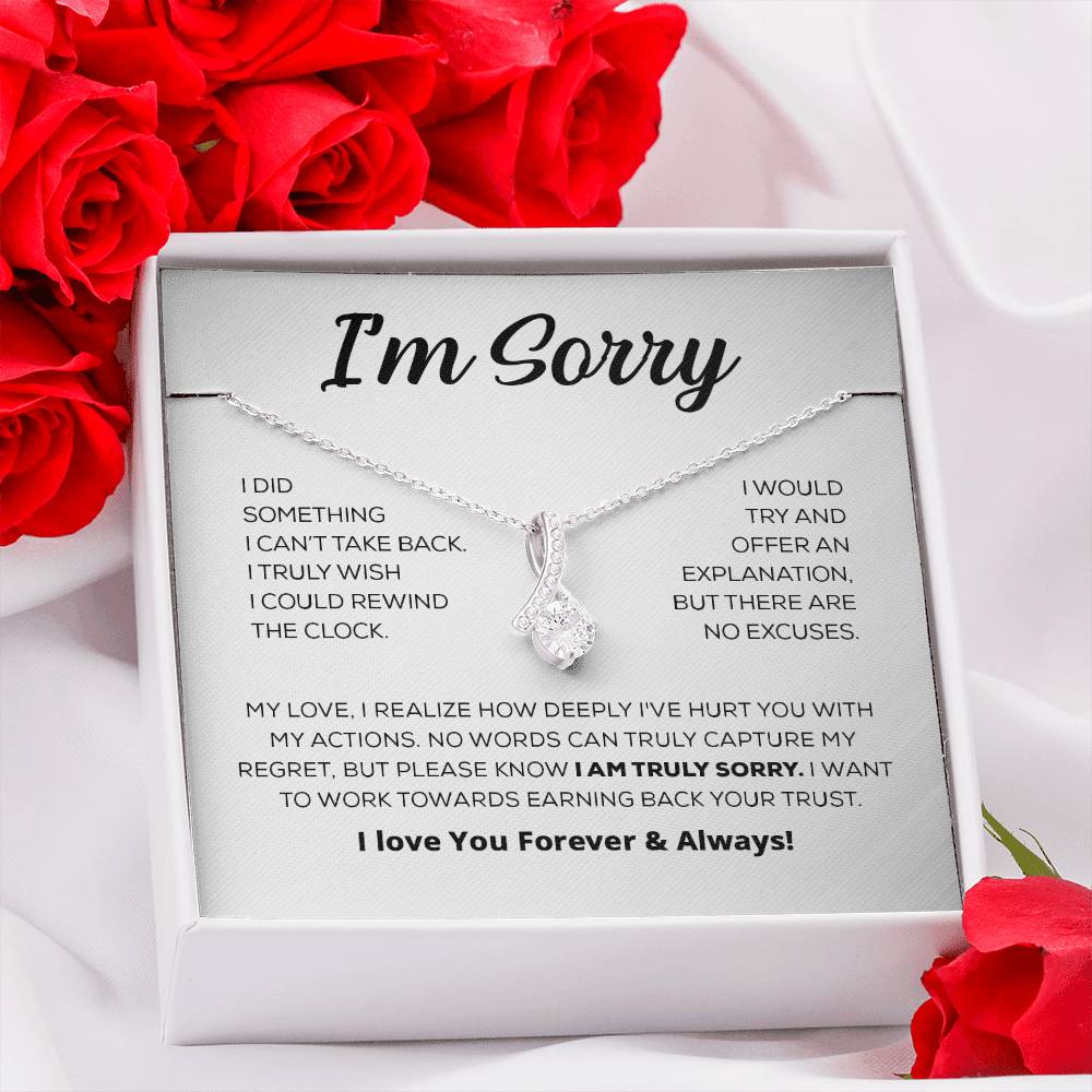 Regalo de disculpa para ella: lo siento de verdad: collar de belleza seductora