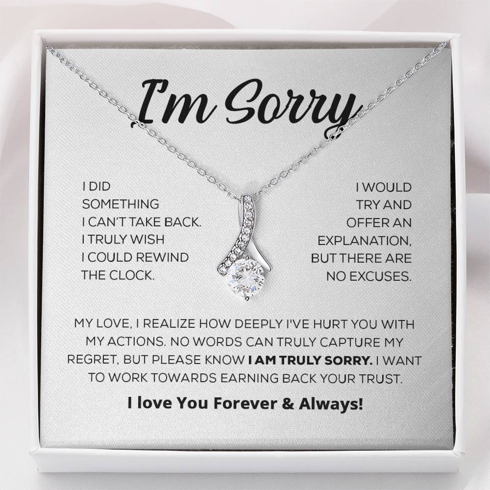 Regalo de disculpa para ella: lo siento de verdad: collar de belleza seductora