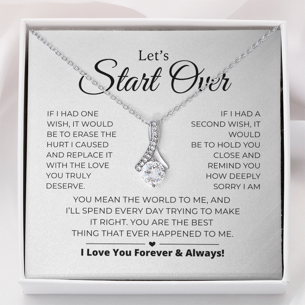 Let's Start Over - Apology Gift For Her - Alluring Beauty Necklace