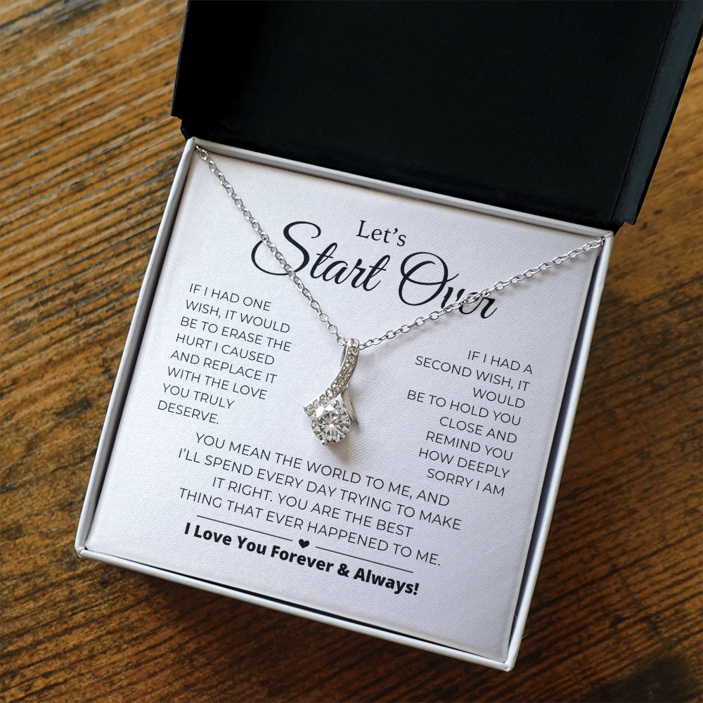 Let's Start Over - Apology Gift For Her - Alluring Beauty Necklace