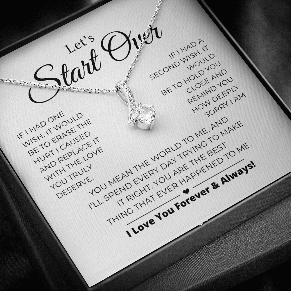 Let's Start Over - Apology Gift For Her - Alluring Beauty Necklace