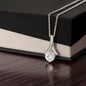 Regalo de disculpa para ella: lamento mis acciones hirientes: collar de belleza seductora con tarjeta con mensaje