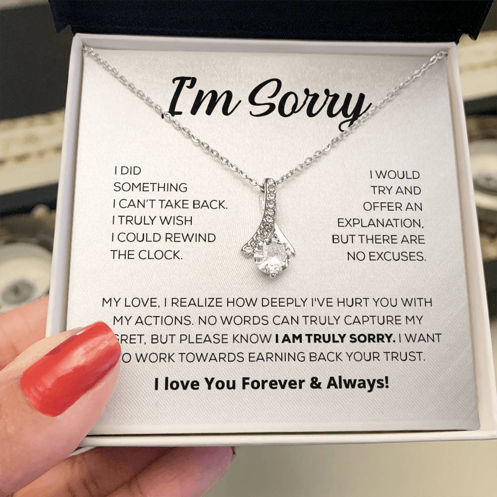 Regalo de disculpa para ella: lo siento de verdad: collar de belleza seductora