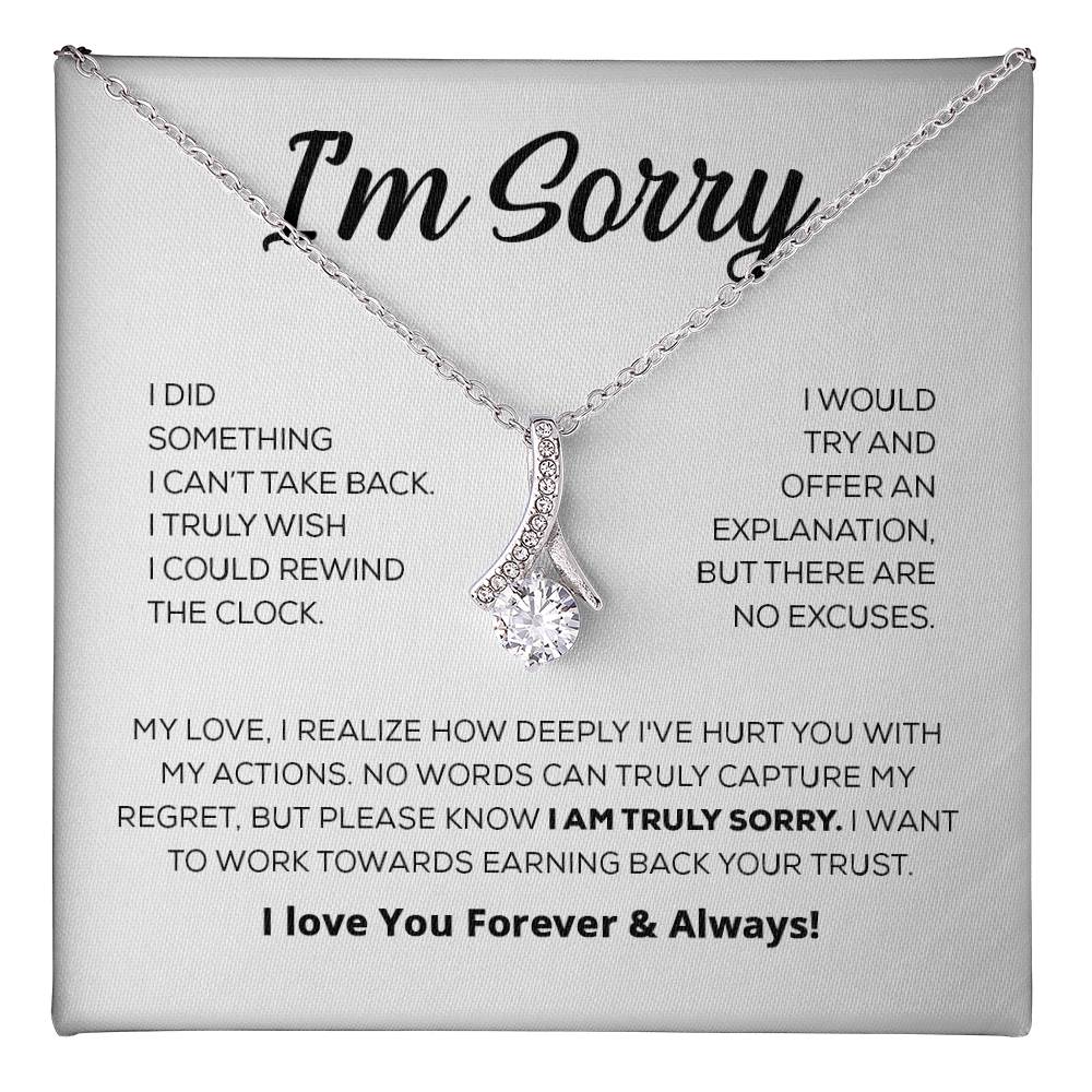 Regalo de disculpa para ella: lo siento de verdad: collar de belleza seductora