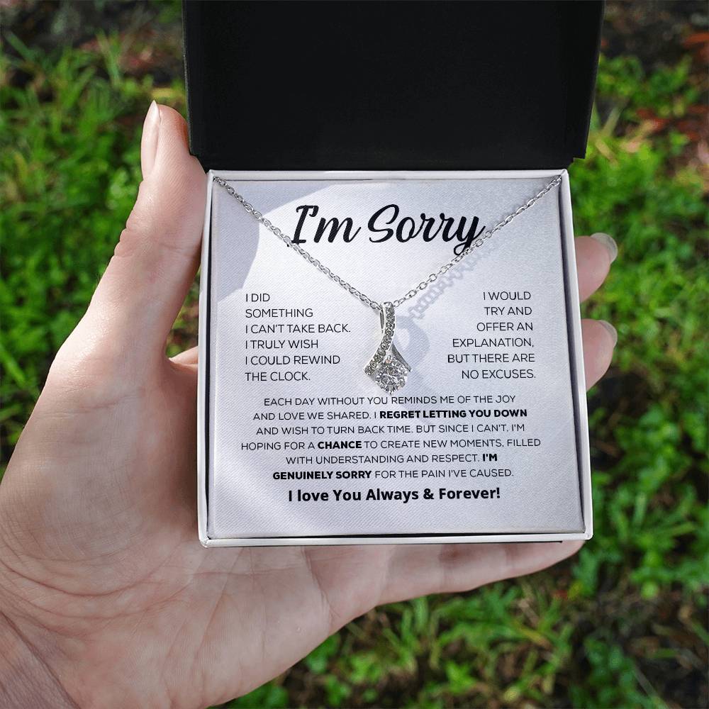 Regalo de disculpa para ella: lo siento de verdad: collar de belleza seductora