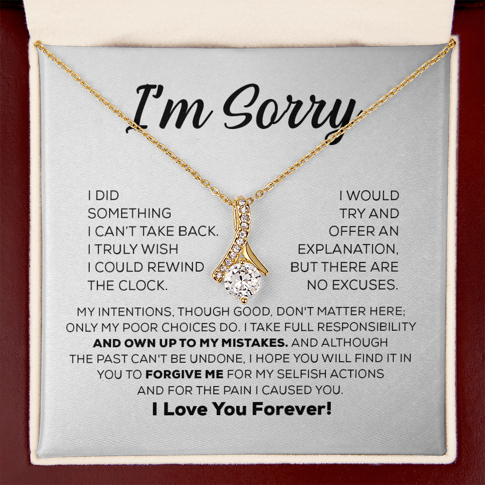 Apology Gift For Her - I Take Full Responsibility - Alluring Beauty Necklace