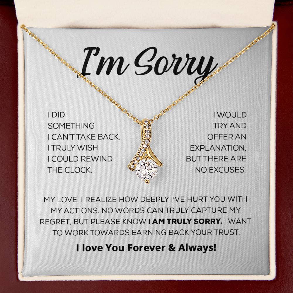 Regalo de disculpa para ella: lo siento de verdad: collar de belleza seductora