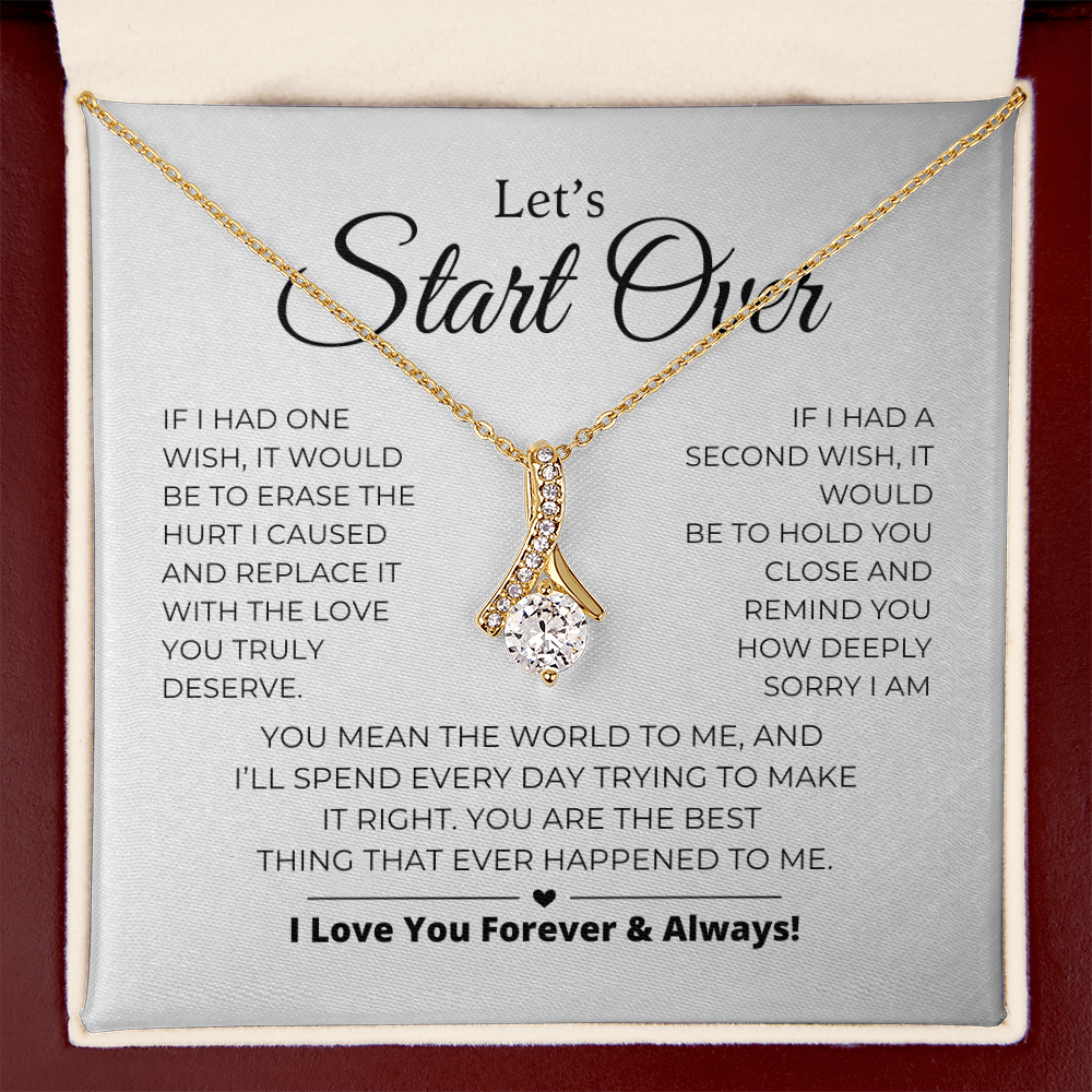 Let's Start Over - Apology Gift For Her - Alluring Beauty Necklace