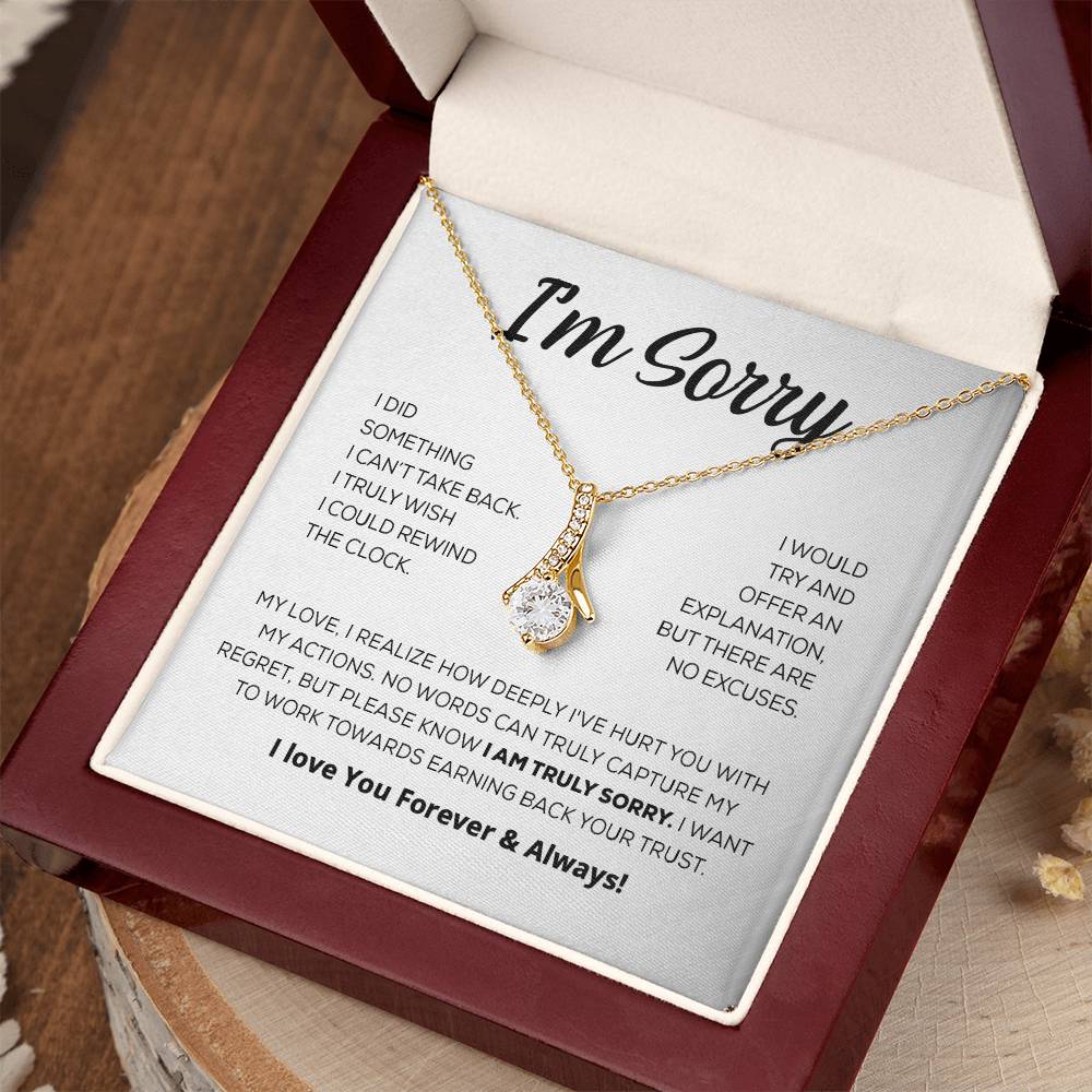 Regalo de disculpa para ella: lo siento de verdad: collar de belleza seductora