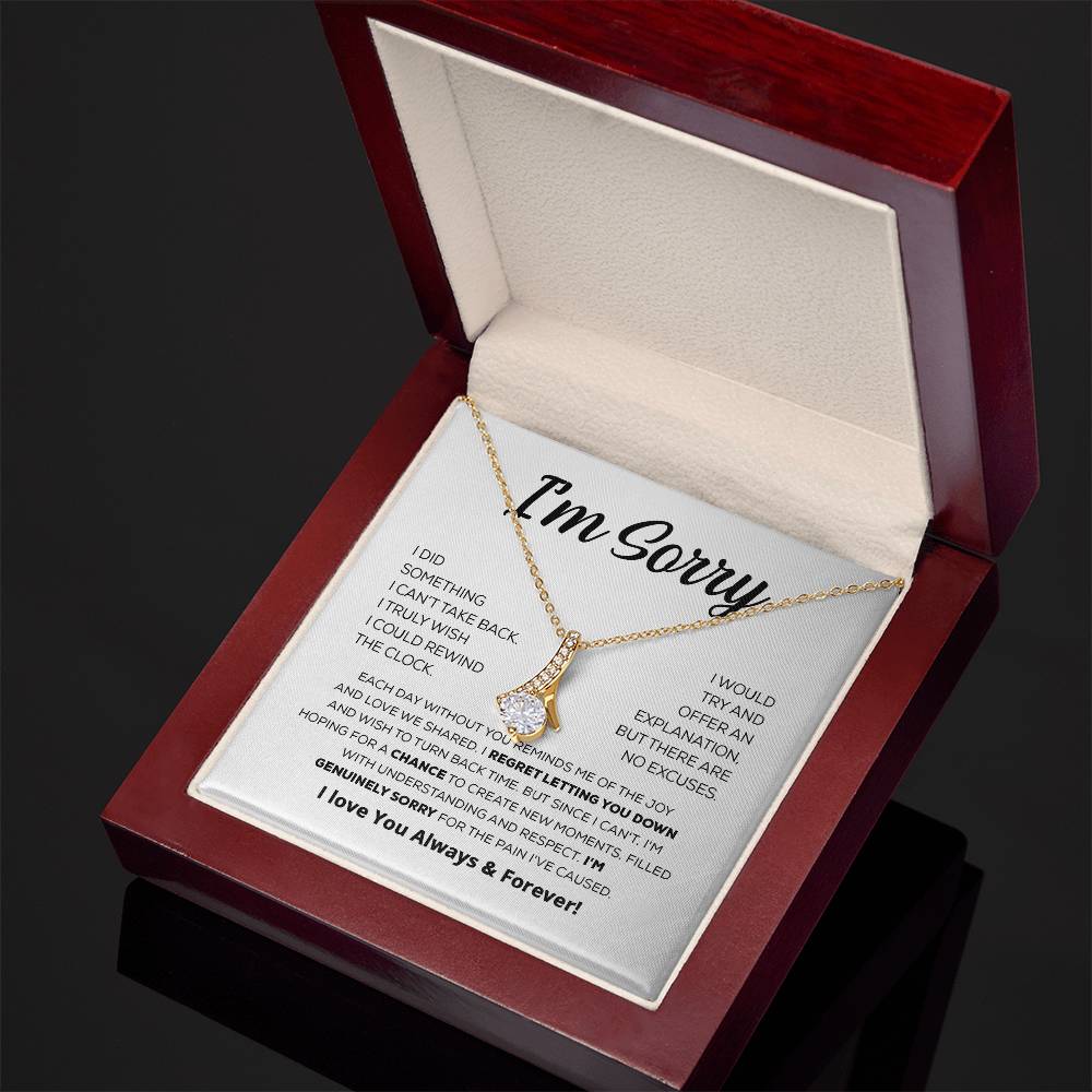 Regalo de disculpa para ella: lo siento de verdad: collar de belleza seductora