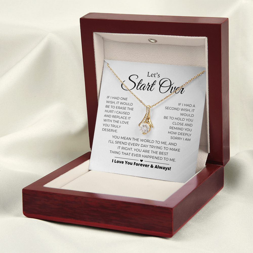 Let's Start Over - Apology Gift For Her - Alluring Beauty Necklace
