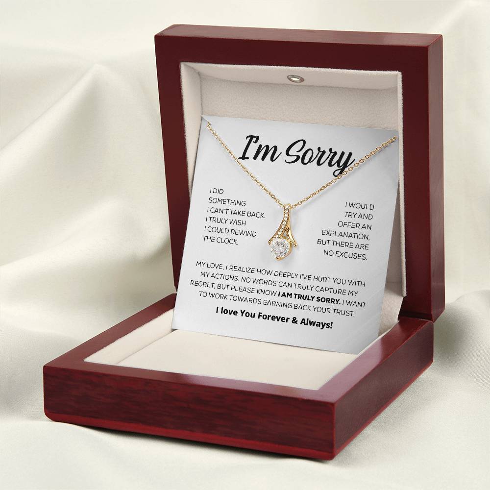 Regalo de disculpa para ella: lo siento de verdad: collar de belleza seductora