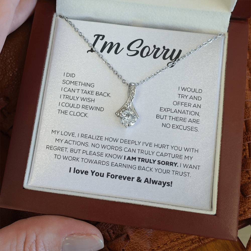 Regalo de disculpa para ella: lo siento de verdad: collar de belleza seductora