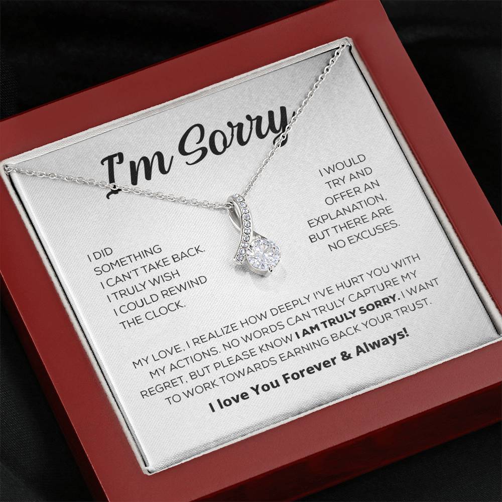 Regalo de disculpa para ella: lo siento de verdad: collar de belleza seductora