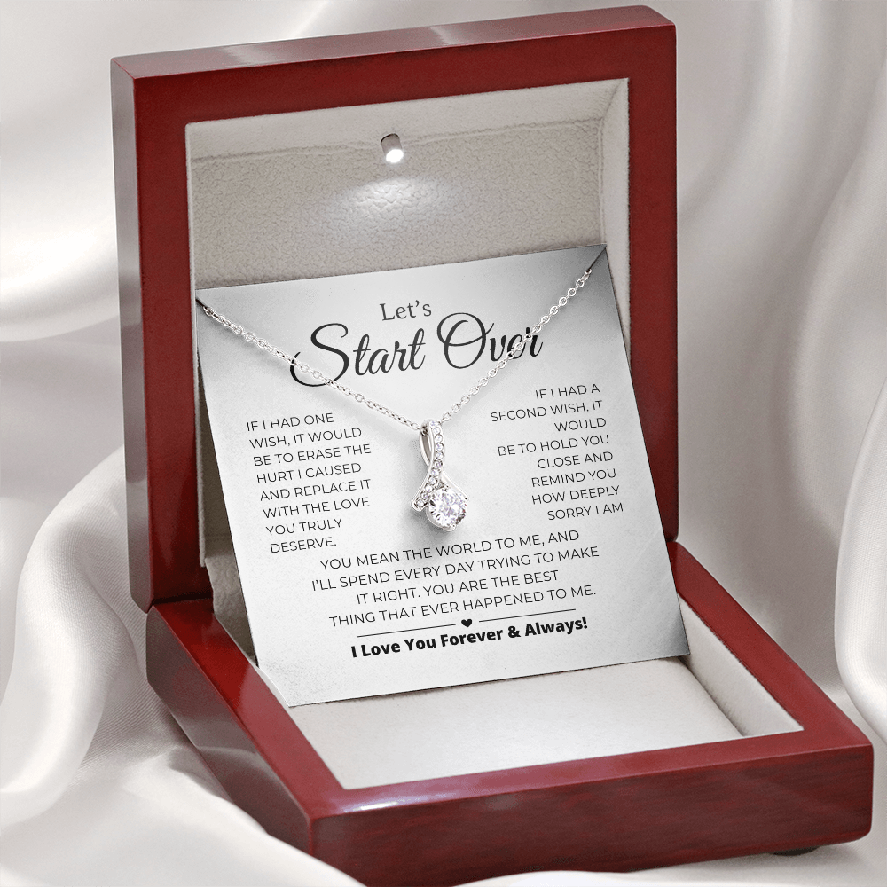 Let's Start Over - Apology Gift For Her - Alluring Beauty Necklace