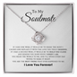 To My Soulmate - Apology Gift - Love Knot Necklace