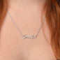 Regalo de disculpa para ella: collar con nombre personalizado
