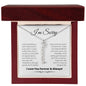 Regalo de disculpa para ella: asumo toda la responsabilidad: collar con nombre vertical personalizado
