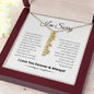 Regalo de disculpa para ella: asumo toda la responsabilidad: collar con nombre vertical personalizado
