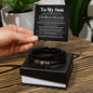 To My Son - I Believe In You - Men's "Love You Forever" Bracelet
