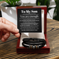 To My Son - You Are Enough - "Love You Forever" Bracelet