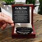 To My Son - I Believe In You - Men's "Love You Forever" Bracelet