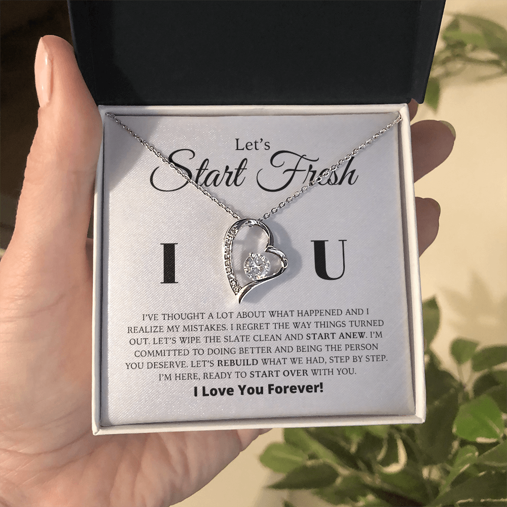 Let's Start Fresh - Apology Gift For Her - Forever Love Necklace