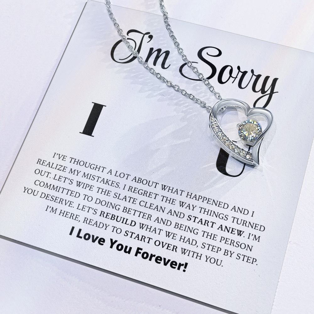 I'm Sorry - Let's Rebuild What We Had - Forever Love Necklace