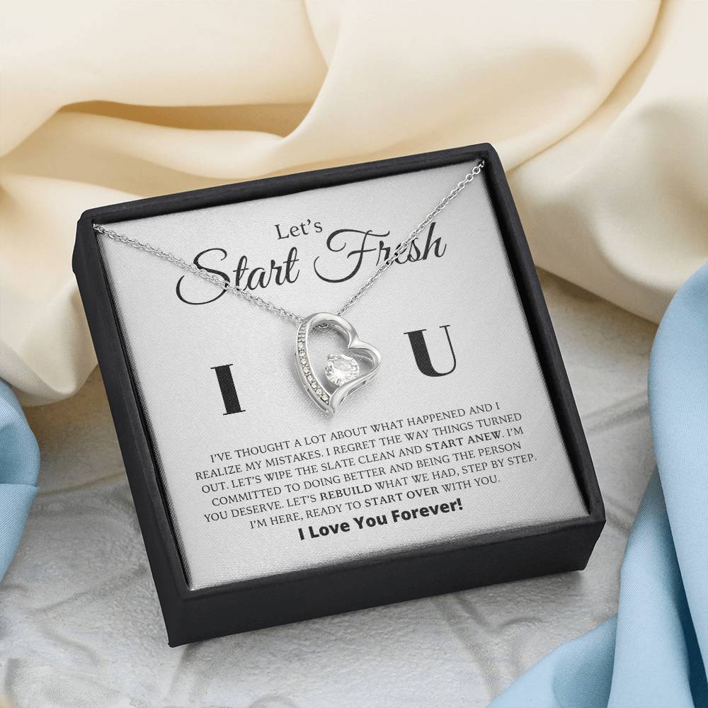 Let's Start Fresh - Apology Gift For Her - Forever Love Necklace