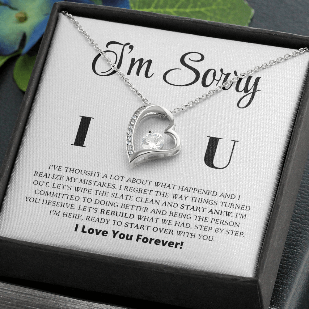 I'm Sorry - Let's Rebuild What We Had - Forever Love Necklace