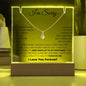 Regalo de disculpa para ella: placa de acrílico con collar de belleza seductora