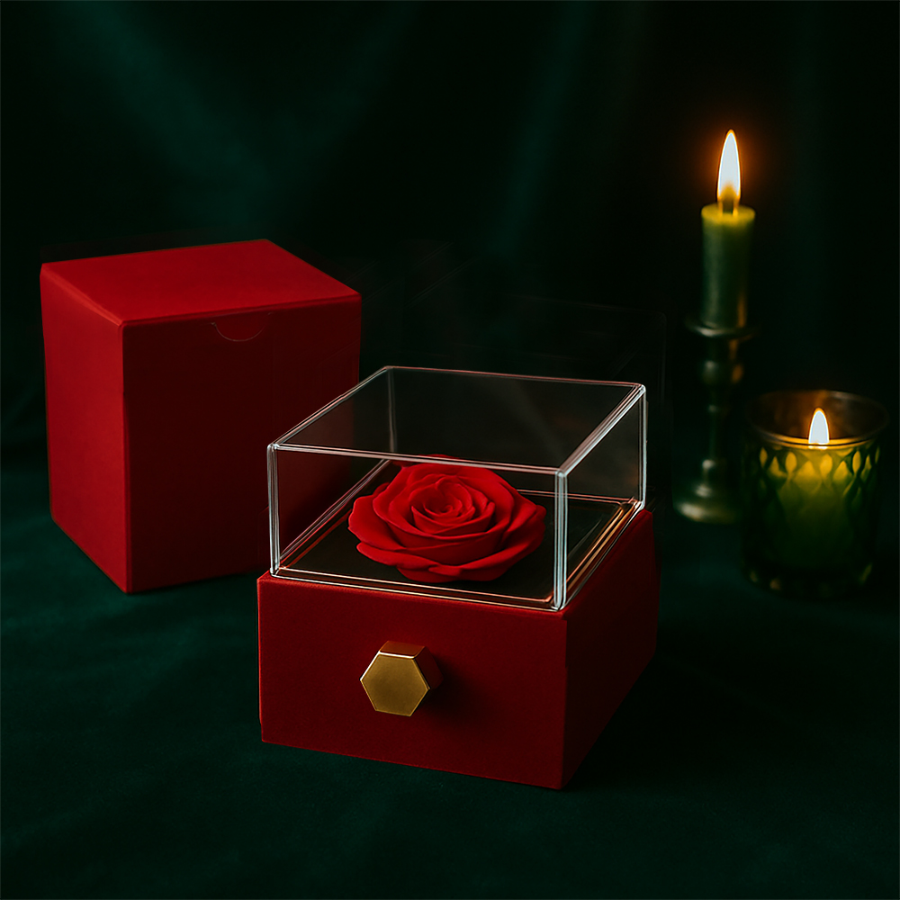 Let's Start Over - Love Knot with Rotating Rose Gift Box