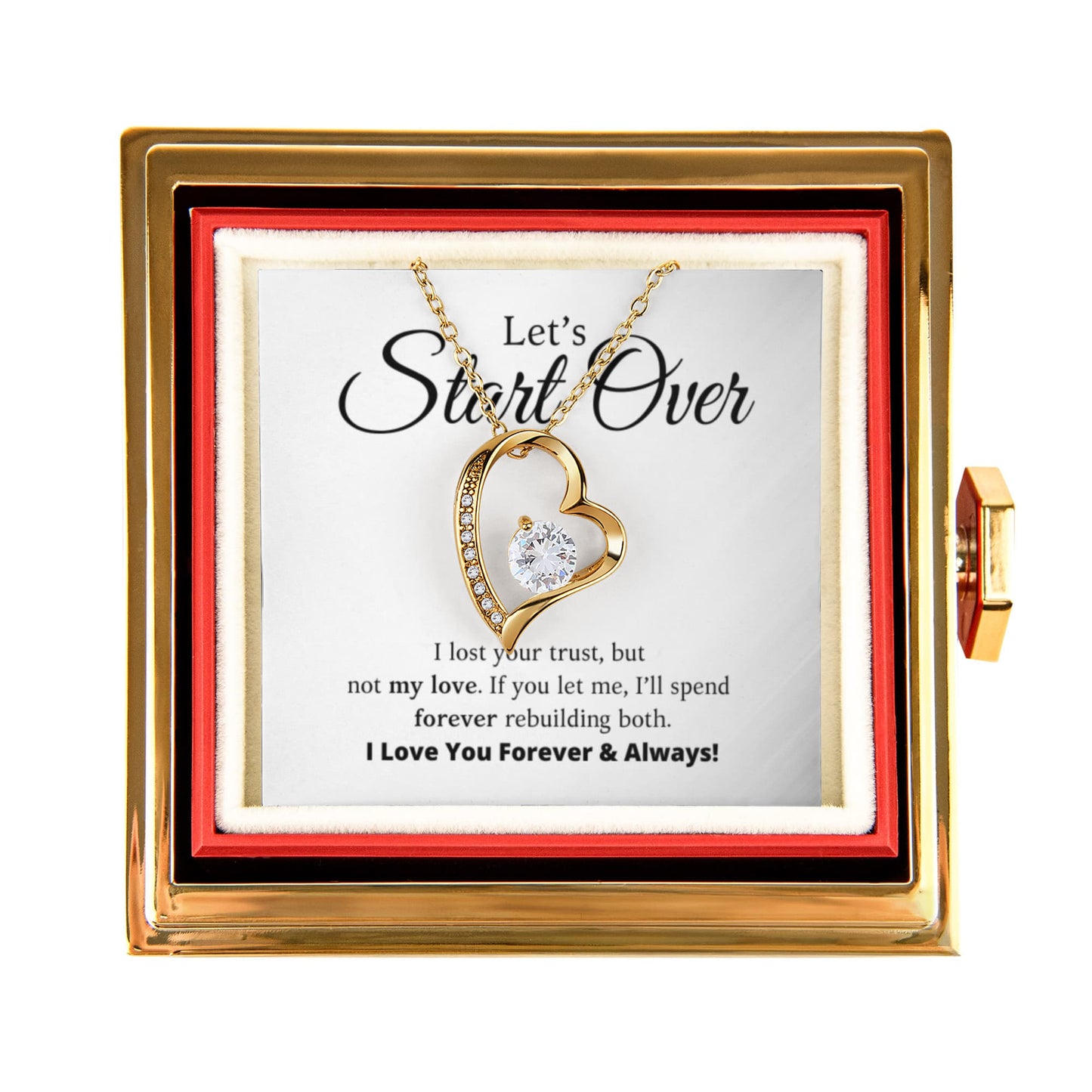 Let's Start Over - Forever Love with Rotating Rose Gift Box