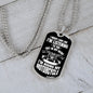 Collar con placa de identificación de motociclista