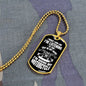 Collar con placa de identificación de motociclista