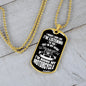 Collar con placa de identificación de motociclista
