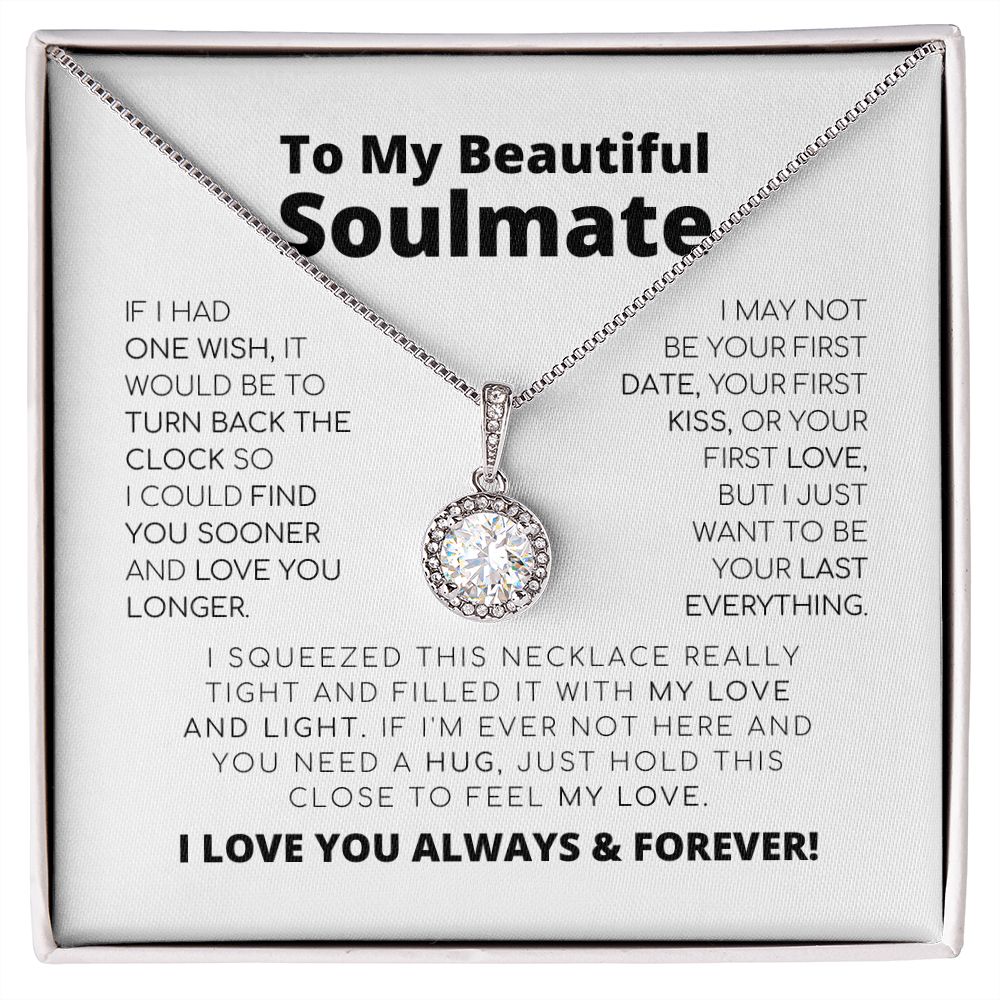 Para mi hermosa alma gemela - Lo último en todo - Collar de esperanza eterna
