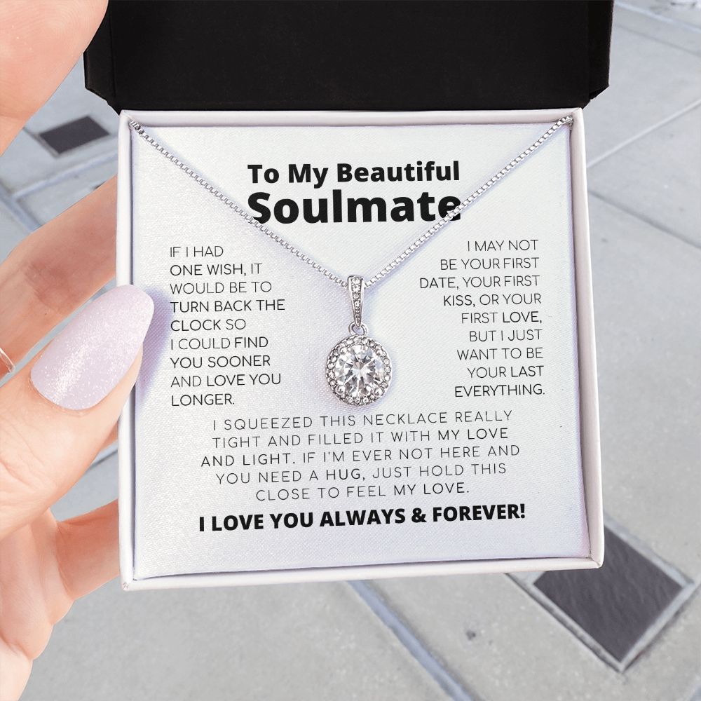 Para mi hermosa alma gemela - Lo último en todo - Collar de esperanza eterna