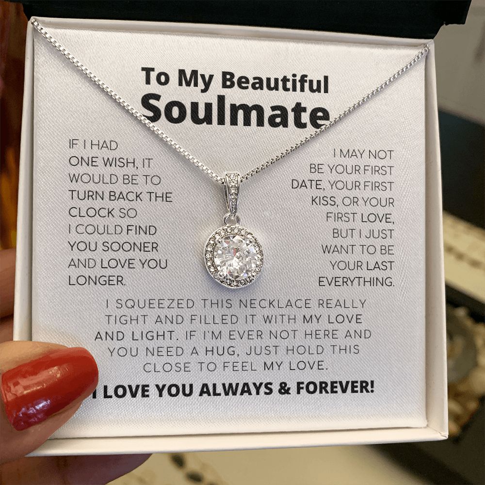 Para mi hermosa alma gemela - Lo último en todo - Collar de esperanza eterna