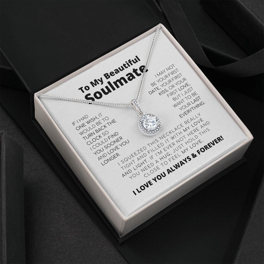 Para mi hermosa alma gemela - Lo último en todo - Collar de esperanza eterna